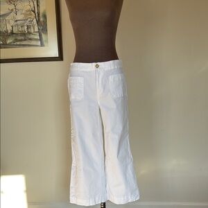 White Cropped Pants
